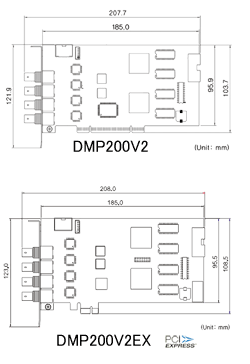 DMP200V2/DMP200V2EX 外寸図