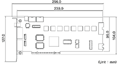 HP3000 寸法図