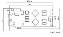 HP3000 寸法図