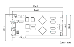 MP3000 寸法図